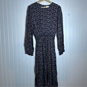 Velvet by Graham & Spencer Kirsten Thistle Print Ruched Waist Dress Small Floral